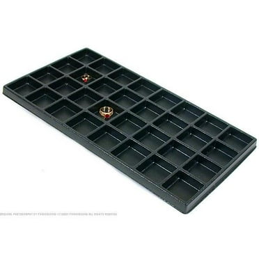 Black Jewelry Tray Hobby Ring Tray Parts Tray Charm Tray 50 Space Red Liner Black Jewelry Tray Hobby Ring Tray Parts Tray Charm Tray 50 Space Red Liner